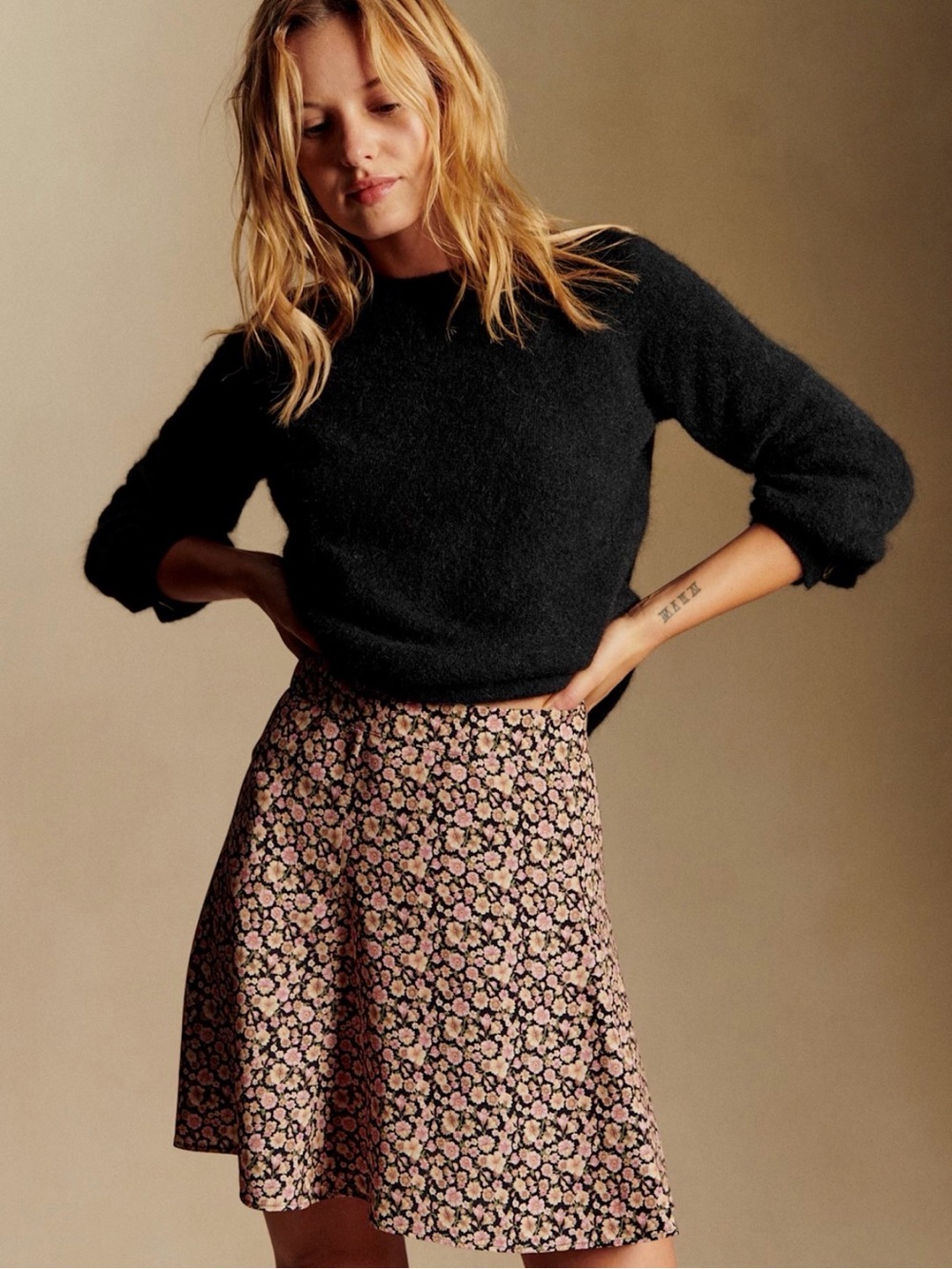 Sezane Mariata Skirt Meadow Print - Size 4